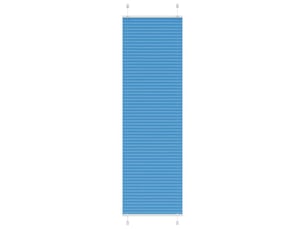 Store plissé, store de fenêtre bleu 60x200 cm largeur du tissu 59,4 cm polyester cf46798