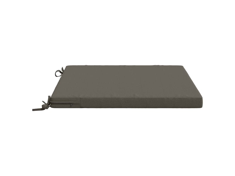  Lot de 4 coussins de siège, coussins d'assise soest 100 % polyester gris cf60427  - Conforama D