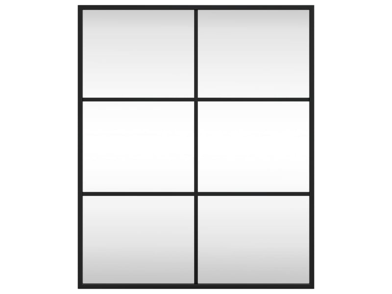  Miroir mural noir 50x60 cm rectangulaire fer cf62851  - Conforama C