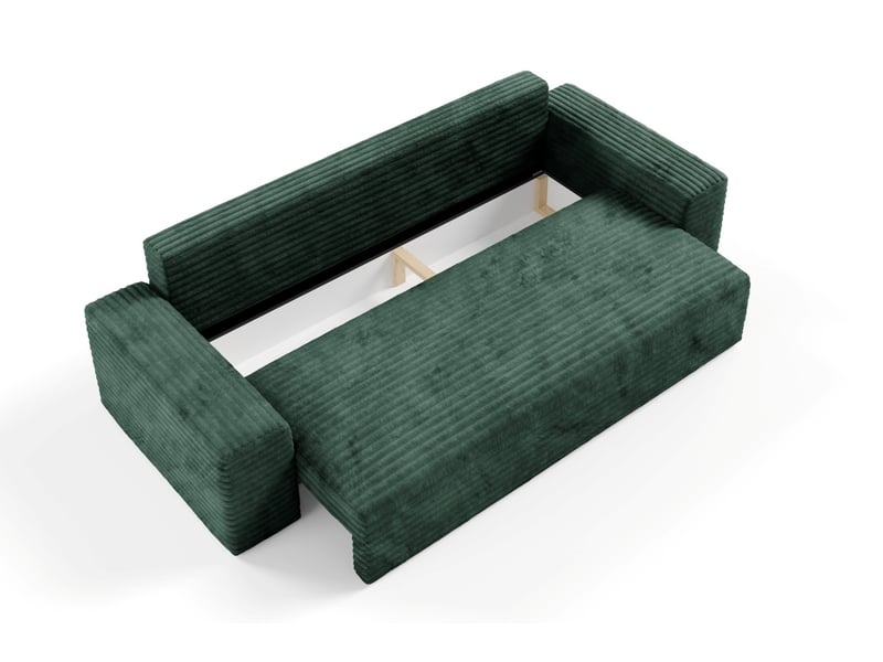  Canapé coco avec fonction de couchage couleur : tilia vert fonce  - Conforama E