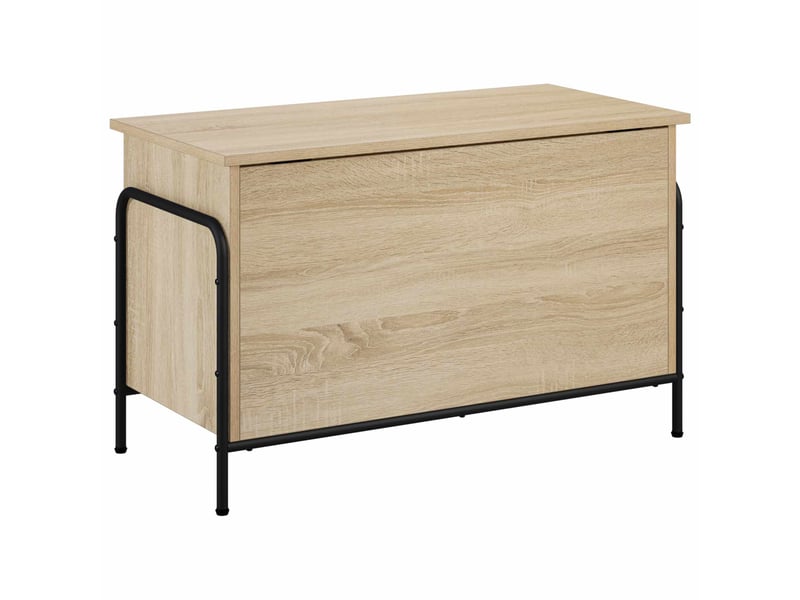 Boîte de rangement, coffre de rangement chêne sonoma 80x40x49,5 cm shl33408 - Conforama E
