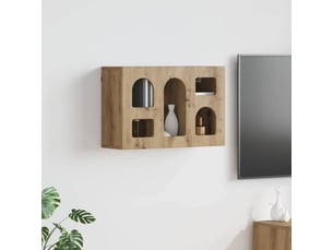 Armoire     <strong></strong> <strong></strong> coloris bois clair largeur 60 cm