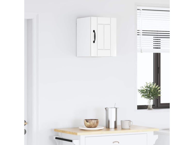  Meuble mural de cuisine, armoire de cuisine blanc brillant 30x31x40cm shl1085  - Conforama D