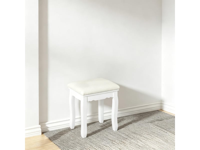  Tabouret à chaussures, tabouret de piano, tabouret de vanité chic, tabouret de dressing rembourré, tabouret de chambre (uniquement avec tabouret de 1005004887505768-1 - Conforama C