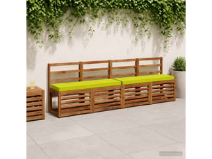 Lot de 2 coussins de banc, coussins d'assise vught 100 % polyester vert vif. Cf58611
