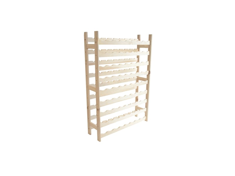  Range-bouteilles 72 bouteilles en bois 80 x 25 x 120 cm 62846 - Conforama A