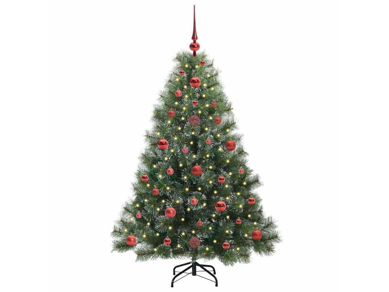  Sapin de noël, arbre de noël artificiel avec 150 led vert 120 cm pe et pvc cf61192  - Conforama C