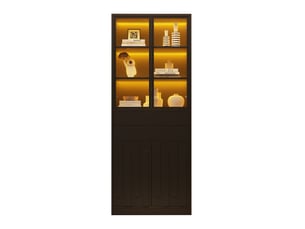 Buffet 4 porte(s)  2 tiroir(s) <strong>HAVRYA</strong> <strong></strong> - 70 cm coloris noir 