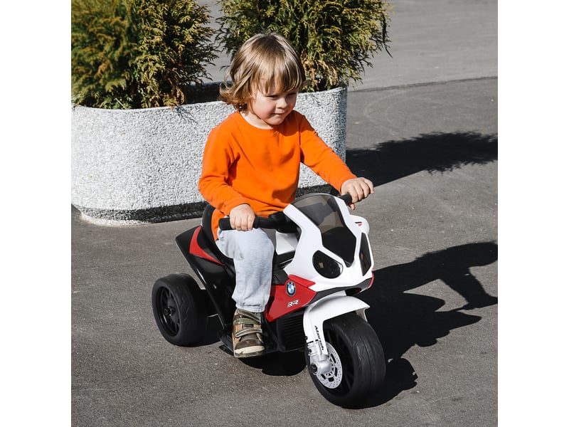  Moto électrique bmw s1000 rr sous licence, 3 roues, 6 v, 2,5 kmh, effets lumineux et sonores, charge jusqu'à 20 kg  - Conforama C