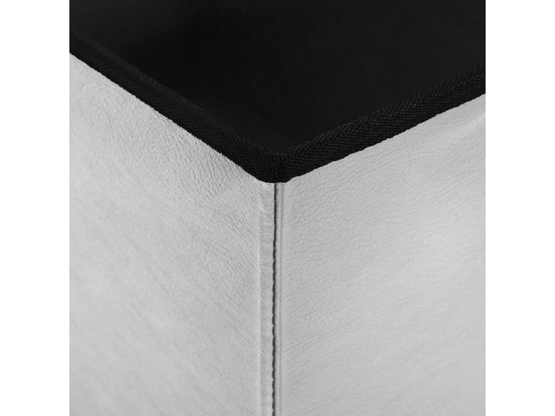  Banc chambre, banc de rangement pliable blanc 180 kg 80 l 77x38x38 cm pvc  - Conforama E
