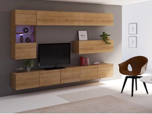 Meuble tv coloris doré 45 cm   