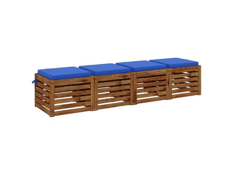 Lot de 4 coussins de siège, coussins d'assise soest 100 % polyester cf60161 - Conforama C