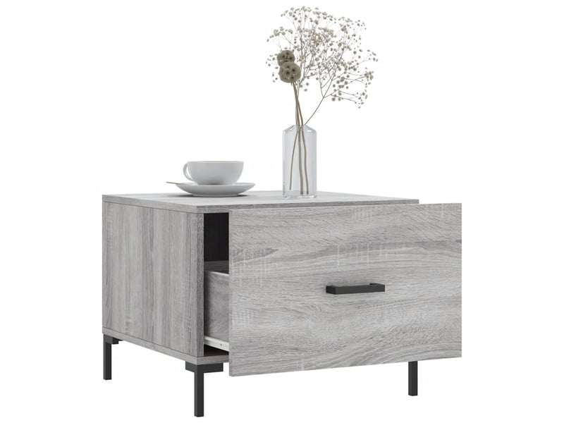  Tables basses 2 pcs - table de salon - table à thé sonoma gris 50x50x40 cm bois d'ingénierie  - Conforama D