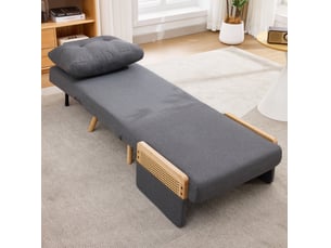Pouf / repose pied WISHDOR gris