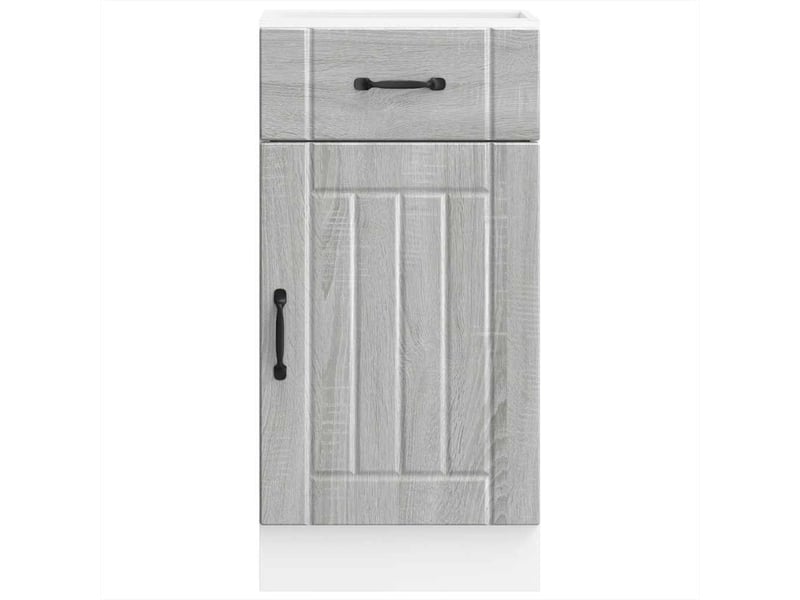  Meuble de rangement, armoire de cuisine lucca sonoma gris bois ingénierie shl8095  - Conforama D