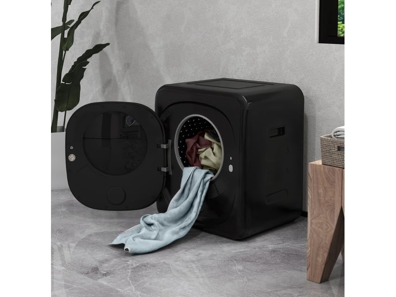  Sèche-linge à évacuation 48x40x56 cm 4 kg 800 w métal noir  - Conforama B