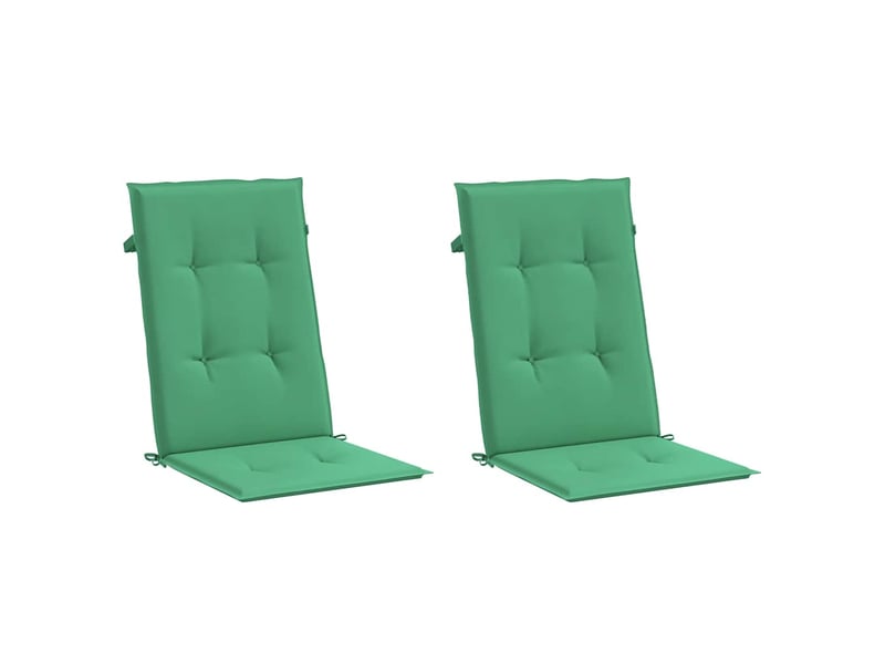  Lot de 2 coussins de chaise de jardin à dossier haut vert tissu cf32957  - Conforama C