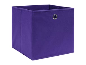 Boîtes de rangement 10 pcs tissu intissé 28x28x28 cm violet