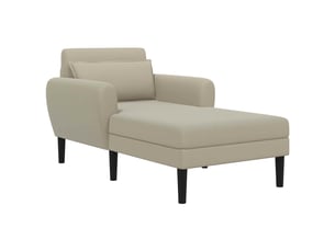 Fauteuil relax manuel VIDAXL  Velours beige