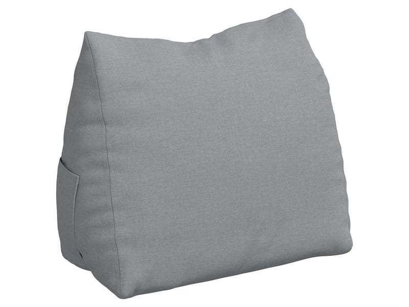  Coussin de dos, coussin de dossier gris clair 60 x 20 x 50 cm tissu cf54678  - Conforama A