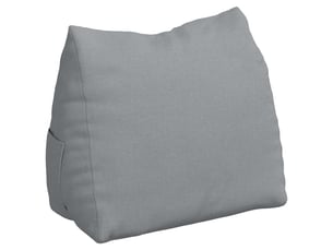 Coussin de dos, coussin de dossier gris clair 60 x 20 x 50 cm tissu cf54678