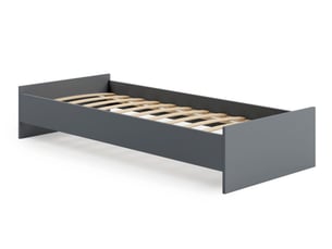 Lit simple 90x190 cm <strong></strong>  <strong>KARO_190/S/05</strong> coloris marron
