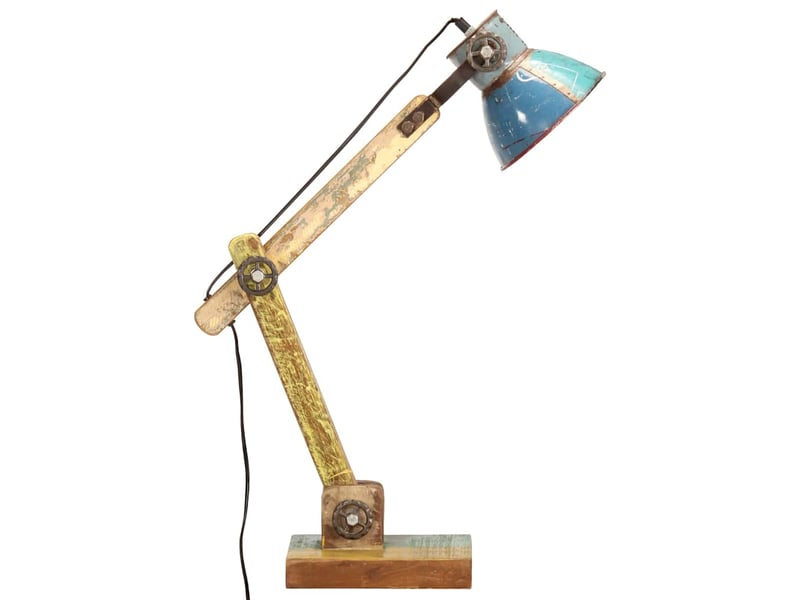 Lampe de bureau industrielle multicolore ronde 23x18x95 cm e27 - Conforama D