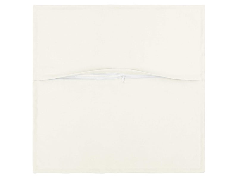 Lot de 2 housses de coussin houten blanc 65 x 65 cm lin synthétique cf49496 - Conforama C