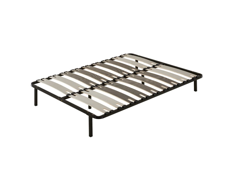  Ensemble matelas en mousse + sommier avec lattes larges 160x200cm, epaisseur du matelas 22cm  - Conforama C