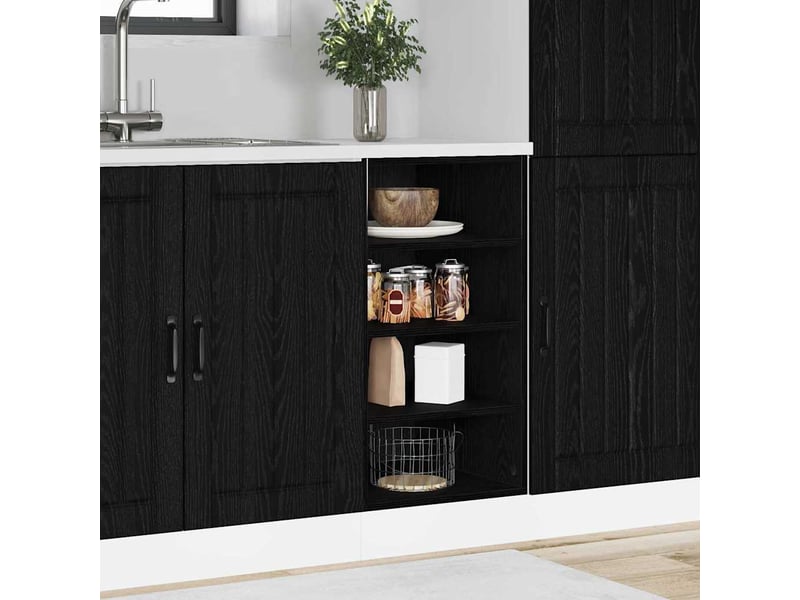 Meuble de cuisine bas chêne noir 40x44,5x81,5cm - Conforama B
