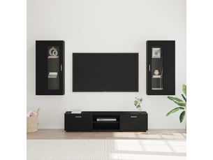 Meuble tv coloris noir 150 cm <strong></strong>  <strong></strong>