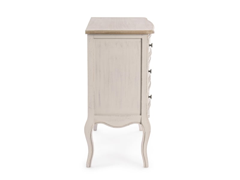  Commode 3 tiroirs en bois - garance  - Conforama D