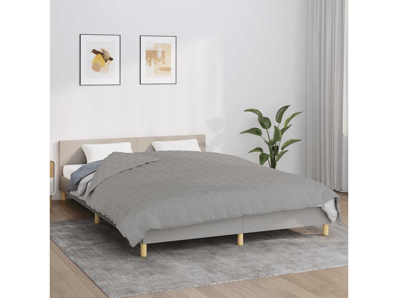  Couverture lestée adulte gris 200x220 cm 13 kg tissu shl3929  - Conforama B