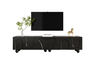 Meuble tv coloris noir 180 cm BEAOK  