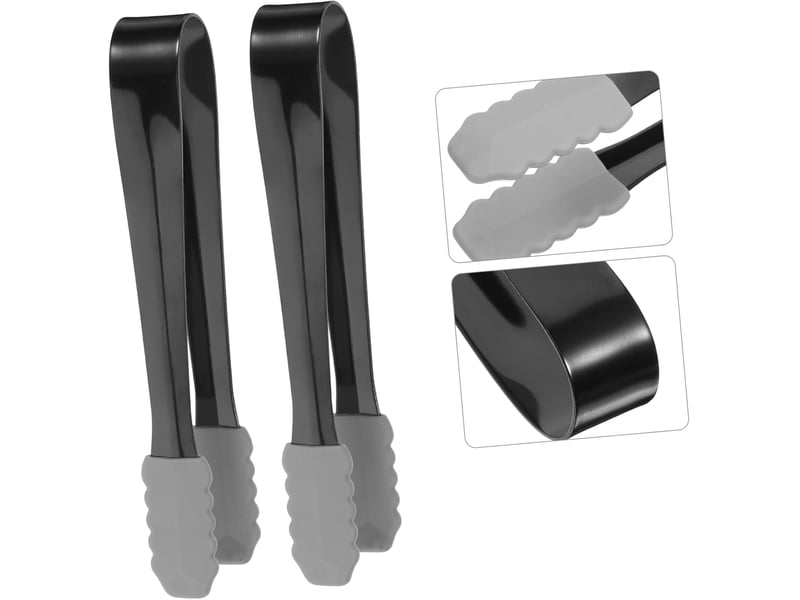4pièces pinces à sucre acier inoxydable pinces à glaçons mini pour cuisine accessoires de service alimentaire No Commercial reference - Conforama D