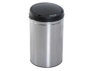 Poubelle automatique 30 l inox noir avec capteur infrarouge