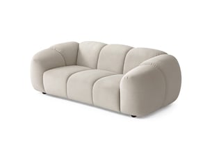 Selsey millma - canapé - 180 cm - velours gris