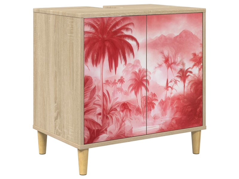  Armoire de salle de bain, meuble de rangement aachen sonoma 60x40x60 cm  - Conforama A