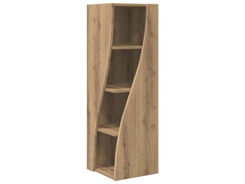  Meuble d'angle, meuble de rangement salon 32x32x102cm bois d'ingénierie chêne artisanal  - Conforama A