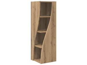 Meuble d'angle, meuble de rangement salon 32x32x102cm bois d'ingénierie chêne artisanal