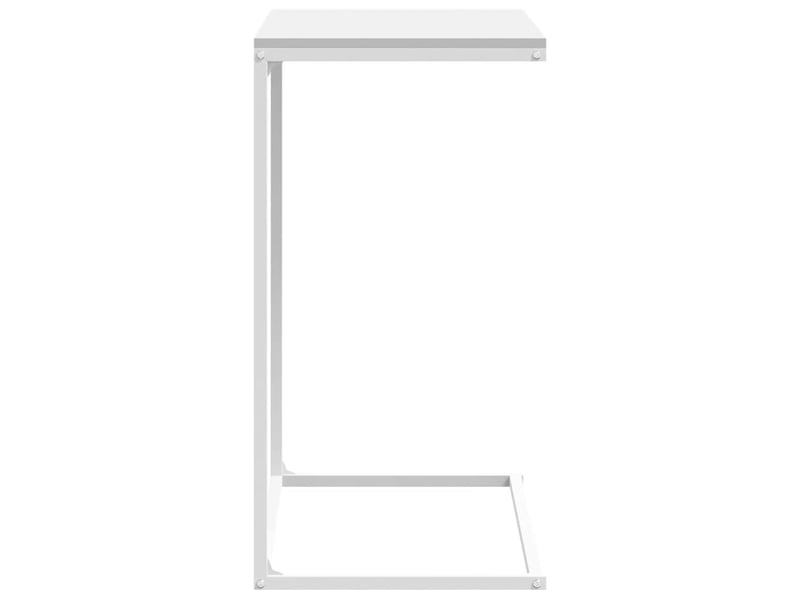  Table d'appoint | bout de canapé table basse blanc 55x35x66 cm bois d'ingénierie shl5086  - Conforama E