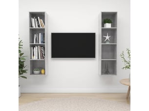 Meuble tv coloris gris 37 cm <strong></strong>  <strong></strong>