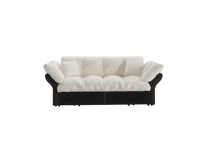 Canapé droit convertible ULEVR 2 places Velours bicolore