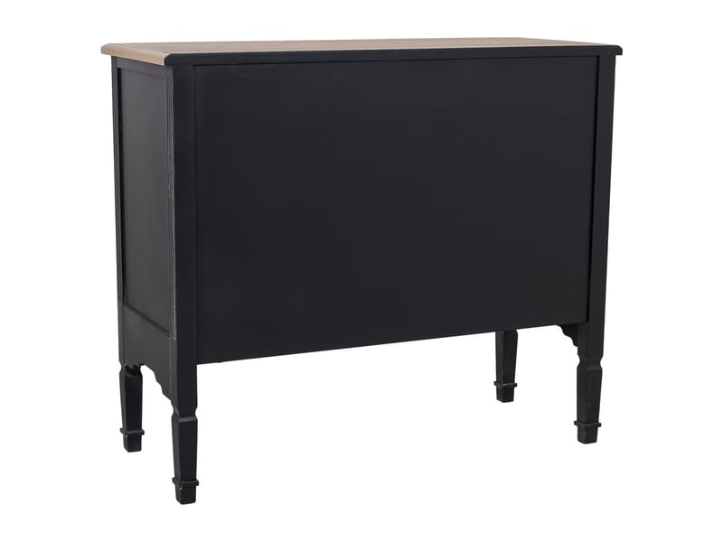  Buffet en bois noir 100x40x86 cm h  - Conforama D