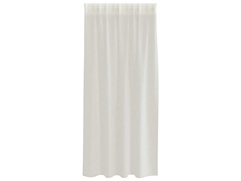  Lot de 2 rideaux en voile, voilage crème 175 x 140 cm polyester cf43894  - Conforama D