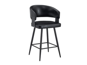 Chaise de salle à manger rembourrée moderne avec accoudoirs – style mid-century minimaliste