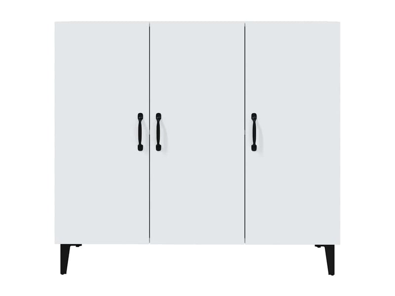  Buffet - bahut - meuble de rangement blanc 90x34x80 cm bois d'ingénierie  - Conforama E