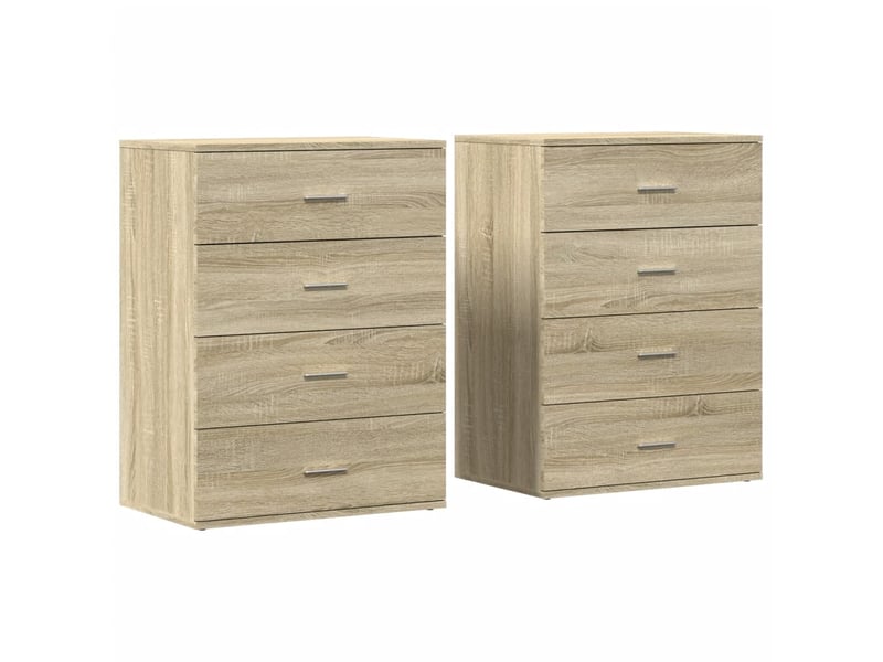  Buffets 2 pcs - bahut - meuble de rangement chêne sonoma 60x39x80 cm bois d'ingénierie  - Conforama A