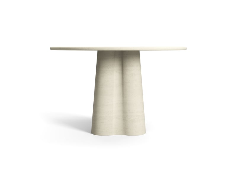  Table à manger micro ciment en mdf finition microciment micro ciment iris STM22MCBL - Conforama C