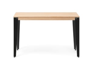Table salle à manger lunds 80x120x75cm anthracite-naturel.